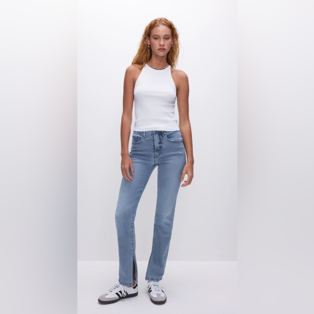 Good American GOOD BOY STRAIGHT JEANS, size 28 NWT